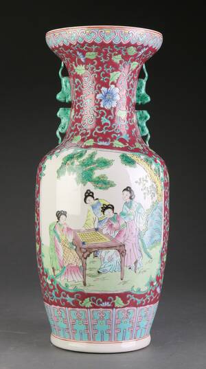 Kinesisk vase af porcelæn, 1900-tallet