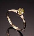 Diamant solitairering, ca. 0.57 ct
