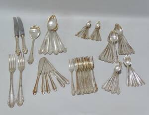 Bestickservis delar, Haga silver, 1900-tal, ca. 64 delar