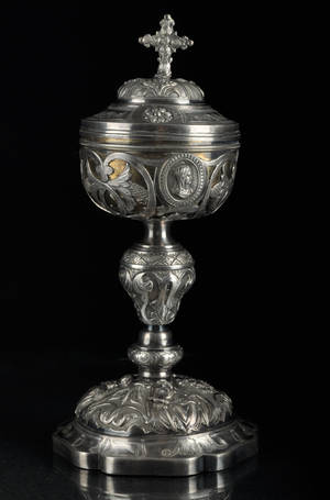 Sakral kalk i silver, Frankrike ca 1890-1910
