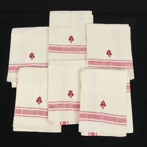 HANDDUKAR, 6 st, linne