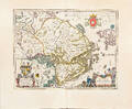 Karta Uppland Blaeu ca 1660