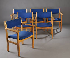 Hans J. Wegner 1914-2007. Seks armstole. 6