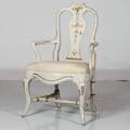 KARMSTOL, rokokostil, 18001900-tal
