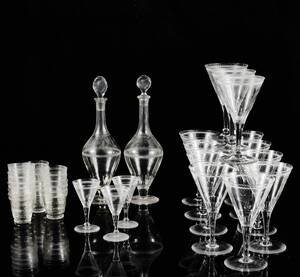 Karaffer, 2 st glas