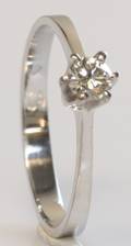 Solitairering, ca. 0.23 ct.