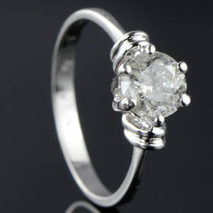 Solitaire ring ca. 1.00 ct.
