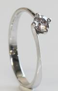 Solitairering, ca. 0.27 ct.