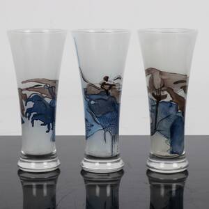 KONSTGLAS, 3 st, okänd formgivare