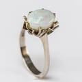 Opalring 14 kt. hvidguld
