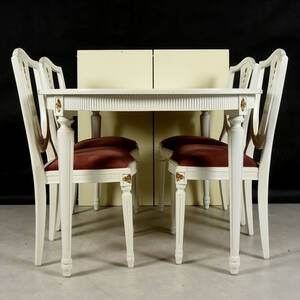 MATSALSGRUPP, 5 delar, gustaviansk stil, 1900-tal.