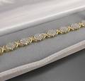 Diamantarmband, 10kt. Gelbgold, ca. 3.00 ct.