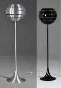 Par Manhattan standerlamper, sortlakeret samt aluminium 2