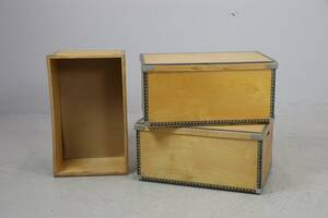 Förvaringsboxar, 3 st, plywood