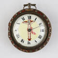 FICKUR med Kristusmotiv, spindelur, 171800-tal.