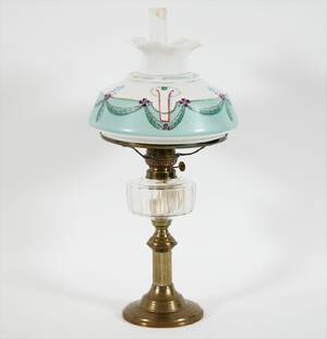Bordsfotogenlampa, tidigt 1900-tal