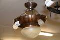 Kopparplafond diam 40 cm, H 45 cm