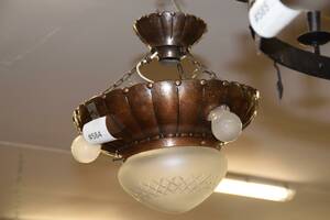 Kopparplafond diam 40 cm, H 45 cm
