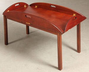 Bakkebord, Butlers tray af mahogni  