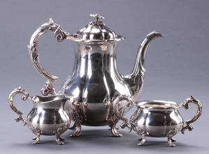 Cohr. Kaffeservice af sølv 3