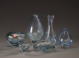 Holmegaard. En samling glas vaser, skåle 6