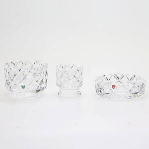 SKÅLAR 3 st, Sofiero Orrefors, 1900-tal.