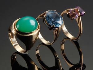 Ringe af guld 14 kt, 16,4 gr 3 Denne vare er sat til omsalg under nyt varenummer 4186280
