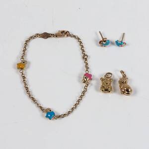 GULDSMYCKEN Armband, örhängen och hängen