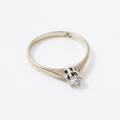 Ring 18 k vitguld diamant