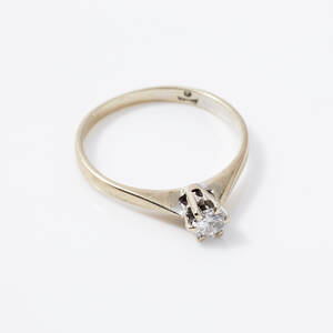 Ring 18 k vitguld diamant