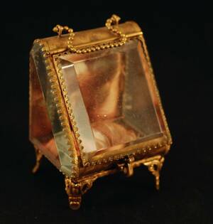 KLOCKSTÄLL 1800-TAL HÖ 11 CM INKL HÄNKEL