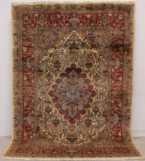 Matta, Figural Kashmar, Nordöstra Persien, 298x204