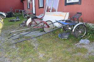 Träningsvagnarsulky för häst, 2 st