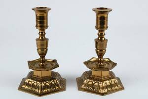 Ljusstakar, par, Ystad Metall, mässing