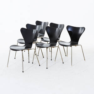 Arne Jacobsen sjuanstolar 6 st