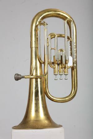 BARYTONTUBA, MÄSSING, LÄ 65 CM 