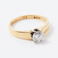 Ring 18 k guld diamant 0,60 ct