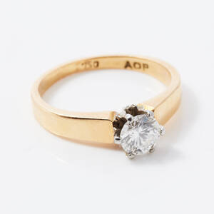 Ring 18 k guld diamant 0,60 ct