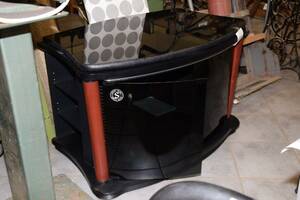 TV-bänk med svängbar skiva, 95x60 cm, H 65 cm