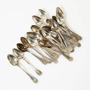 Kaffeskedar silver Gammal fransk