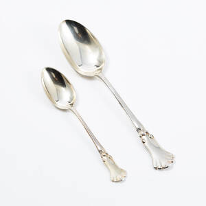 Dessertskedar teskedar silver