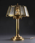 Bordlampe af messing og glas Denne vare er sat til omsalg under nyt varenummer 4764598