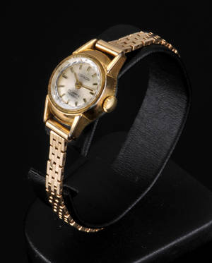 Coinor damearmbåndsur af guld 14 kt