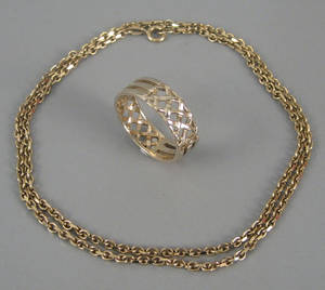 Ankerkæde samt ring 2