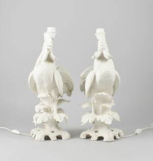 Bordslampfötter, porslin