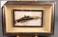 Dekoration Flintlåspistol anno 1778 i ramme.