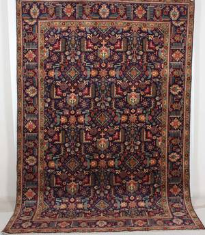 Persisk handknuten matta Täbriz, mått 292x198 cm.