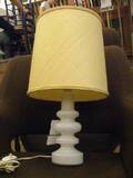 Bordslampa, Glas