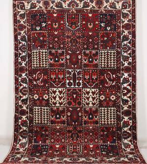 Persisk handknuten matta Bakhtiari, mått 310x210cm