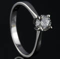 Solitaire ring ca. 0.64 ct.